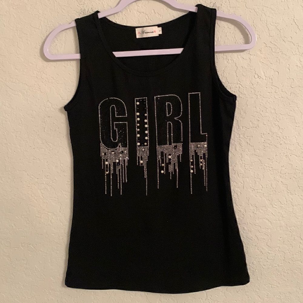 Aronia Embellished Tank Top Size L